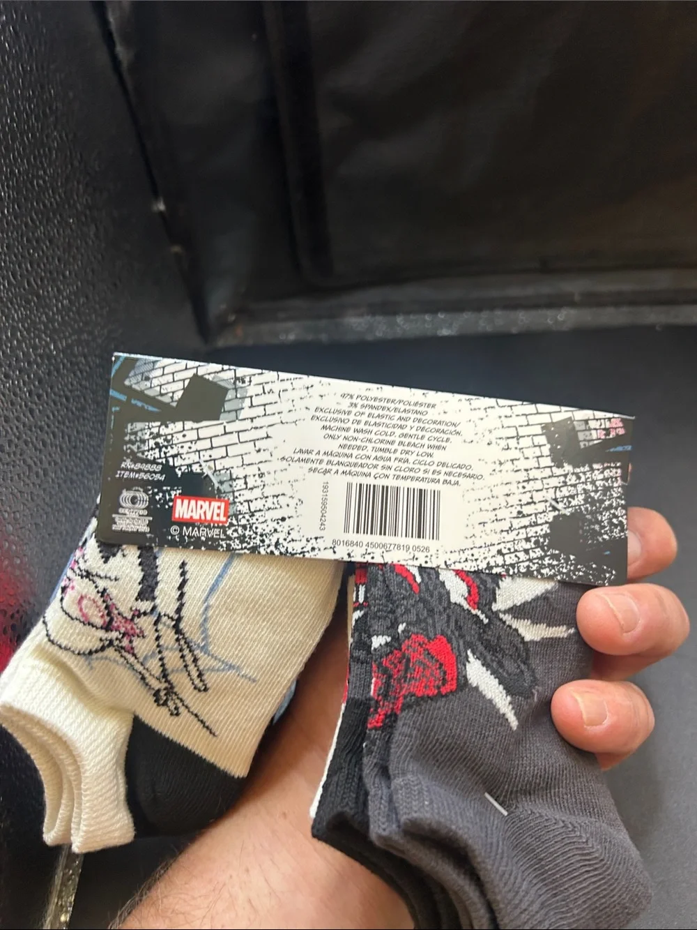 Marvel Spider-Man Low-Cut Socks - Red, Black & White